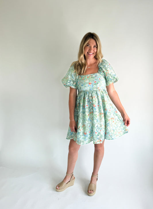 Juliette Abstract Floral Dress