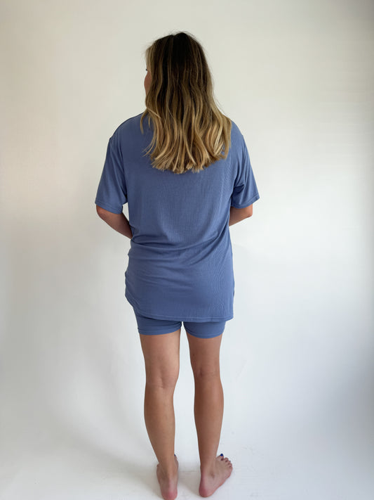Elemental Blue Ribbed Set