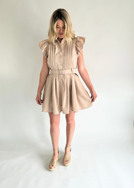 Emery Belted Mini- Latte