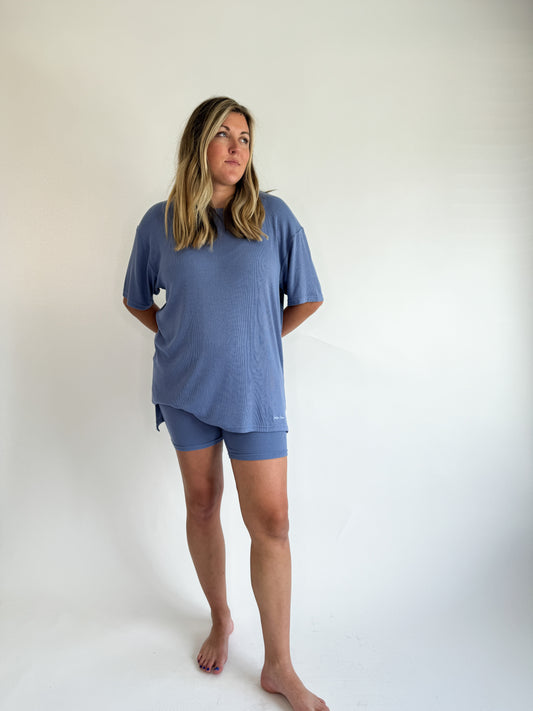 Elemental Blue Ribbed Set