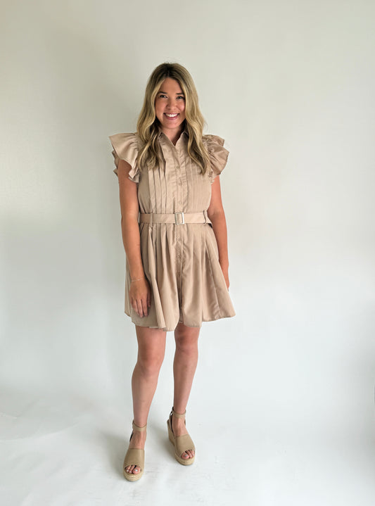 Emery Belted Mini- Latte