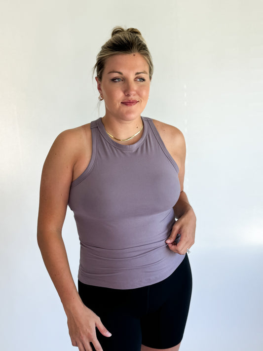 Butter High Neck- Mulberry