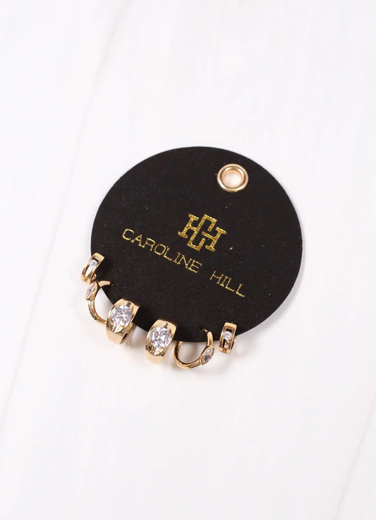 Wesley Earring Set- Gold