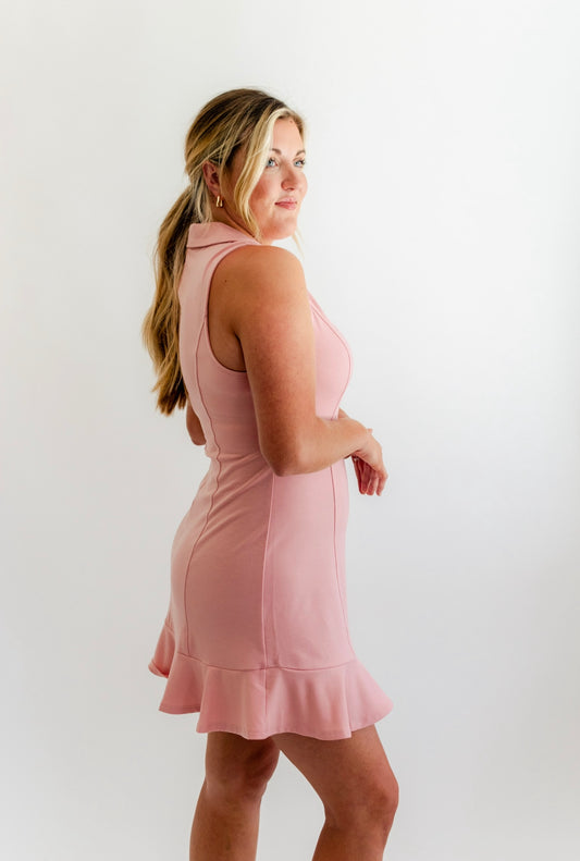 Love Tennis Dress- Rose