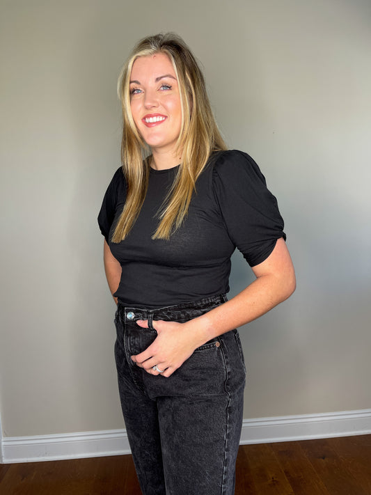 Knot Puff Sleeve Top